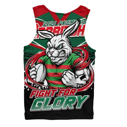 South Sydney Rabbitohs Men Tank Top Fearless Fight For Finals Glory