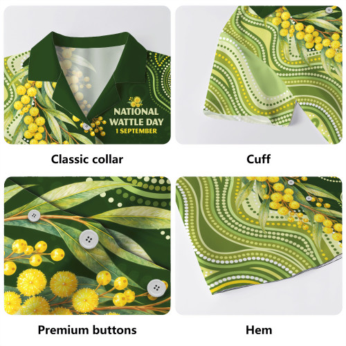 Australia Hawaiian Shirt Golden Native Bloom National Wattle Day Spirit