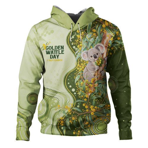 Australia Hoodie National Wattle Day Koala Native Floral Pride