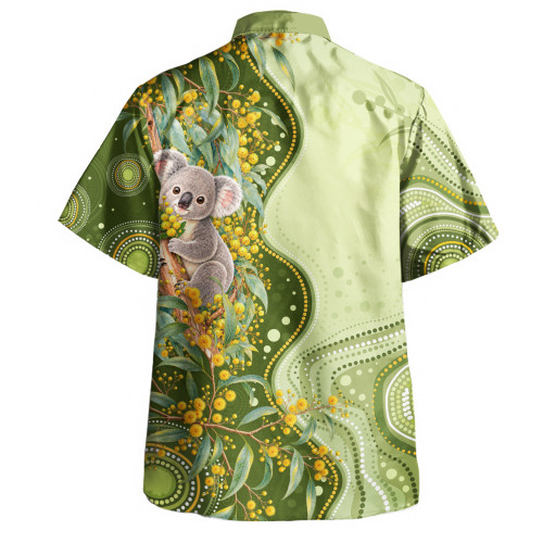 Australia Hawaiian Shirt National Wattle Day Koala Native Floral Pride