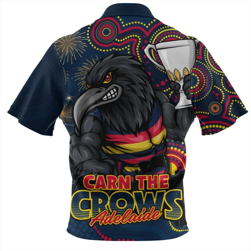 Adelaide Crows Zip Polo Shirt Finals Battle For The Ultimate Championship