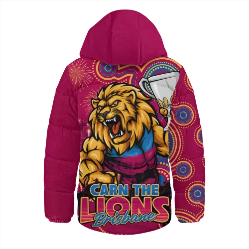 Brisbane Lions Hooded Padded Jacket Finals Battle For The Ultimate Championship