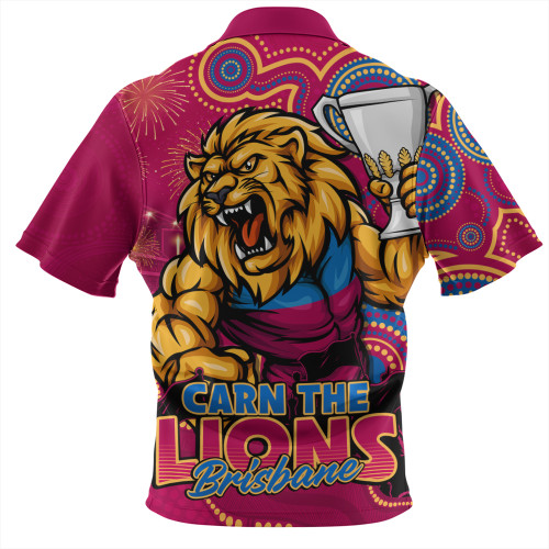 Brisbane Lions Zip Polo Shirt Finals Battle For The Ultimate Championship
