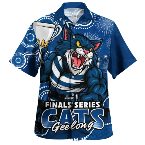 Geelong Cats Hawaiian Shirt Finals Battle For The Ultimate Championship
