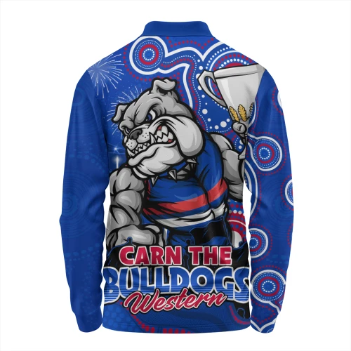 Western Bulldogs Long Sleeve Polo Shirt Finals Battle For The Ultimate Championship