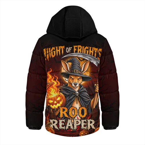 Australia Hooded Padded Jacket Roo Reaper Halloween Fright Night Darkness