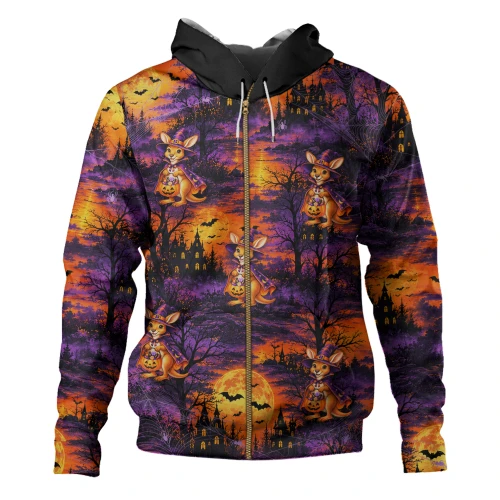 Australia Hoodie Witchy Roo’s Haunted Trick Or Treat Night