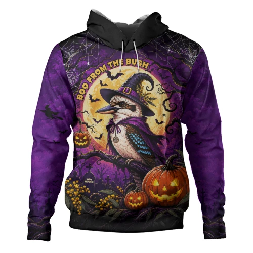 Australia Hoodie Witchy Kookaburra And The Haunted Wattle Grove