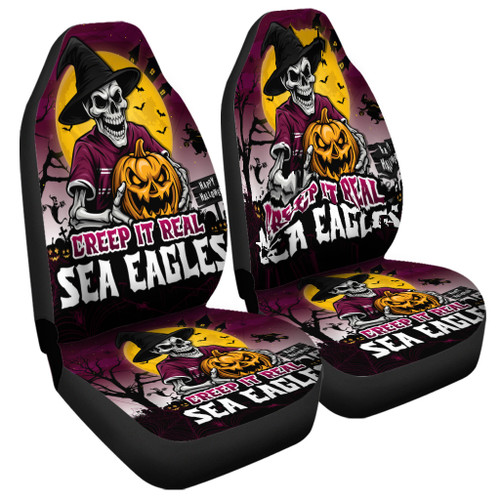Manly Warringah Sea Eagles Car Seat Cover Creep It Real When Darkness Falls