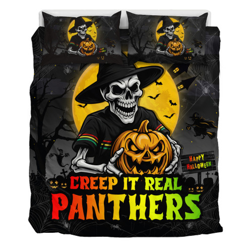 Penrith Panthers Bedding Set Creep It Real When Darkness Falls