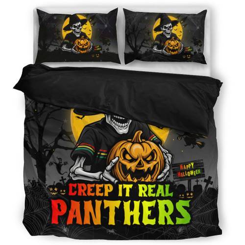 Penrith Panthers Bedding Set Creep It Real When Darkness Falls