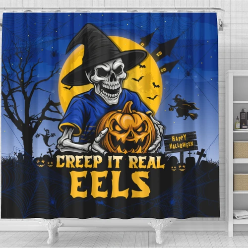 Parramatta Eels Shower Curtain Creep It Real When Darkness Falls