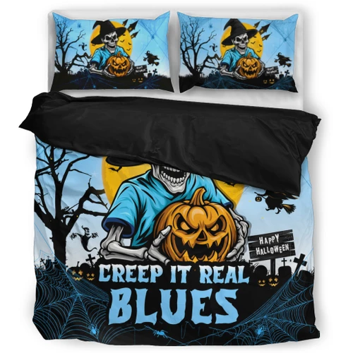New South Wales Blues Bedding Set Creep It Real When Darkness Falls