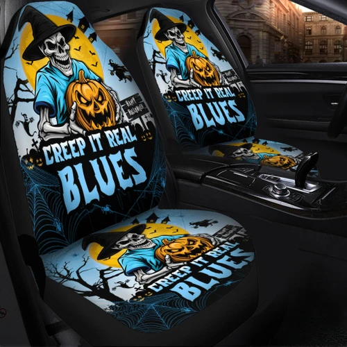 New South Wales Blues Car Seat Cover Creep It Real When Darkness Falls