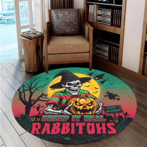 South Sydney Rabbitohs Round Rug Creep It Real When Darkness Falls