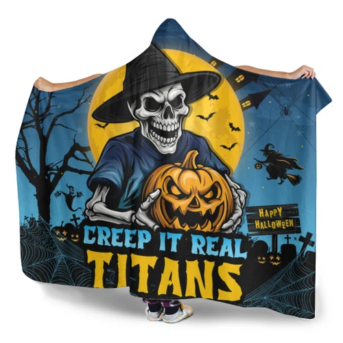 Gold Coast Titans Hooded Blanket Creep It Real When Darkness Falls
