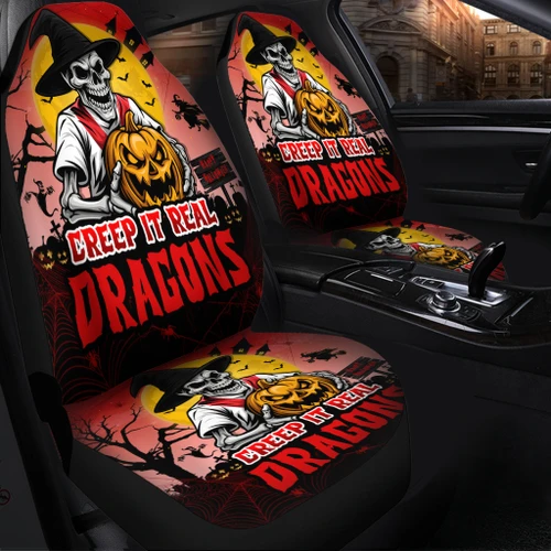 St. George Illawarra Dragons Car Seat Cover Creep It Real When Darkness Falls
