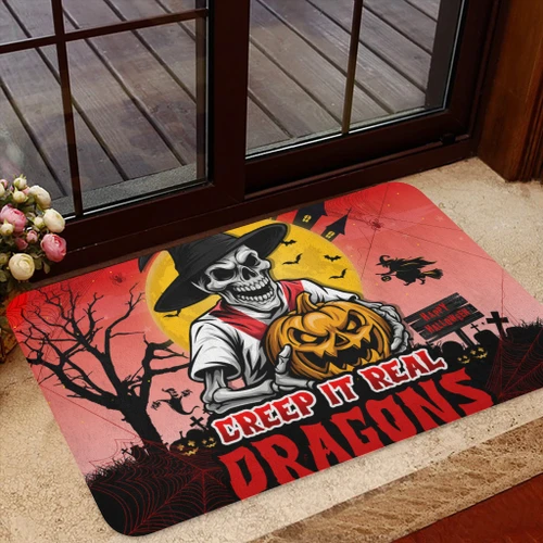 St. George Illawarra Dragons Door Mat Creep It Real When Darkness Falls