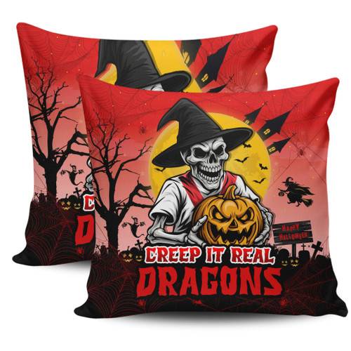 St. George Illawarra Dragons Pillow Cover Creep It Real When Darkness Falls