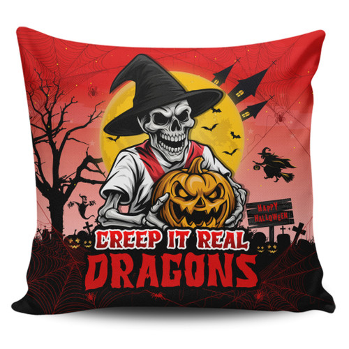 St. George Illawarra Dragons Pillow Cover Creep It Real When Darkness Falls