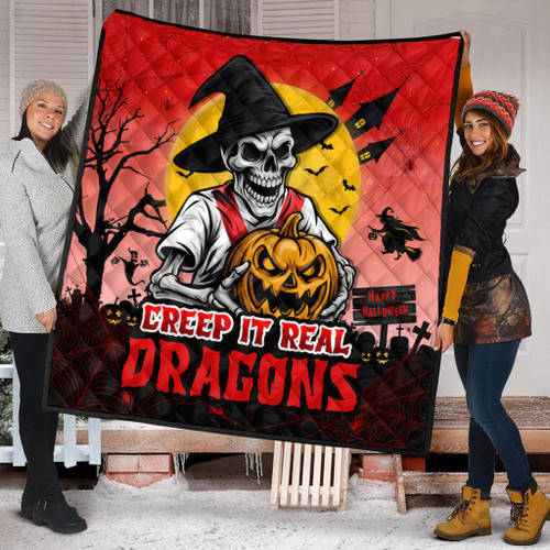 St. George Illawarra Dragons Quilt Creep It Real When Darkness Falls