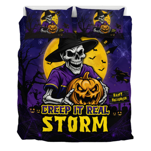 Melbourne Storm Bedding Set Creep It Real When Darkness Falls