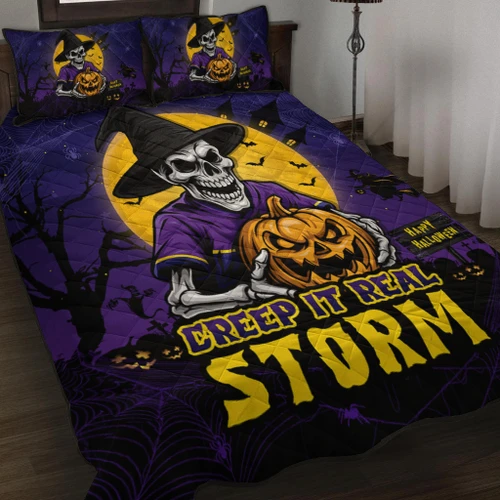 Melbourne Storm Quilt Bed Set Creep It Real When Darkness Falls