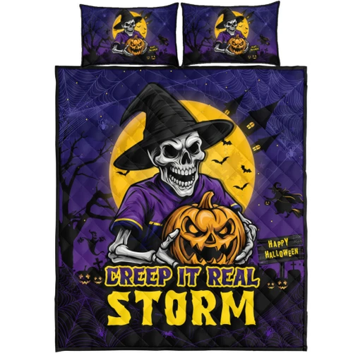 Melbourne Storm Quilt Bed Set Creep It Real When Darkness Falls