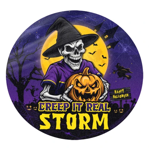 Melbourne Storm Round Rug Creep It Real When Darkness Falls
