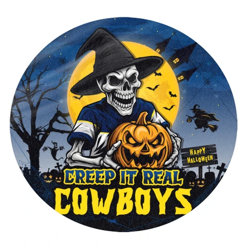 North Queensland Cowboys Round Rug Creep It Real When Darkness Falls