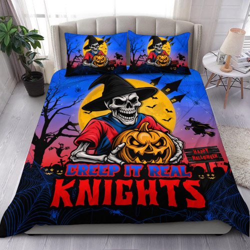 Newcastle Knights Bedding Set Creep It Real When Darkness Falls