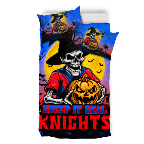 Newcastle Knights Bedding Set Creep It Real When Darkness Falls