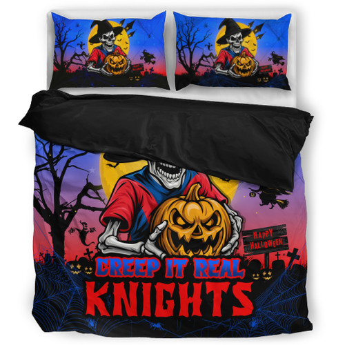 Newcastle Knights Bedding Set Creep It Real When Darkness Falls
