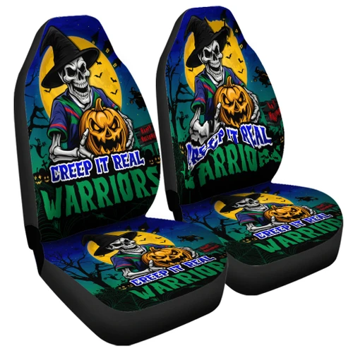 New Zealand Warriors Car Seat Cover Creep It Real When Darkness Falls