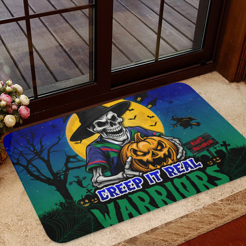 New Zealand Warriors Door Mat Creep It Real When Darkness Falls