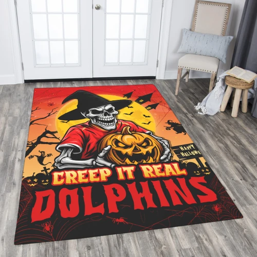 Redcliffe Dolphins Area Rug Creep It Real When Darkness Falls