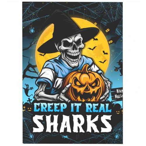 Cronulla-Sutherland Sharks Area Rug Creep It Real When Darkness Falls