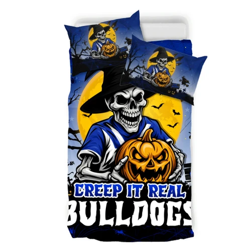 Canterbury-Bankstown Bulldogs Bedding Set Creep It Real When Darkness Falls
