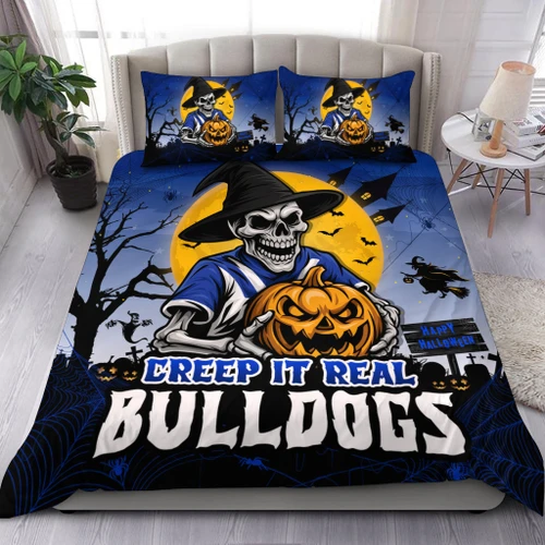Canterbury-Bankstown Bulldogs Bedding Set Creep It Real When Darkness Falls
