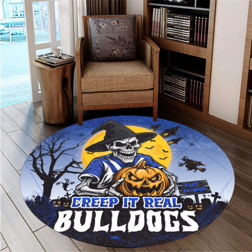 Canterbury-Bankstown Bulldogs Round Rug Creep It Real When Darkness Falls