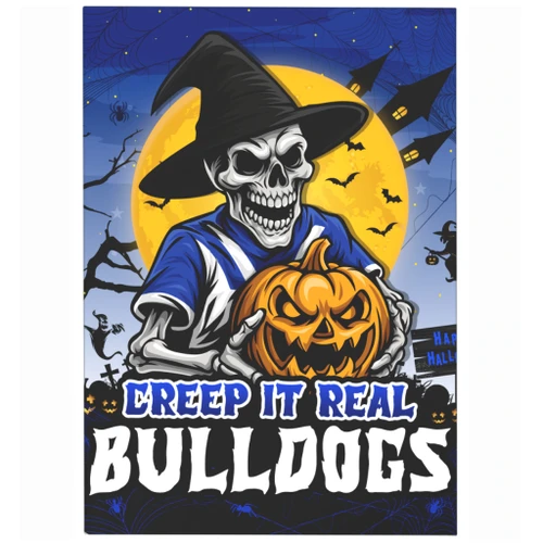 Canterbury-Bankstown Bulldogs Area Rug Creep It Real When Darkness Falls