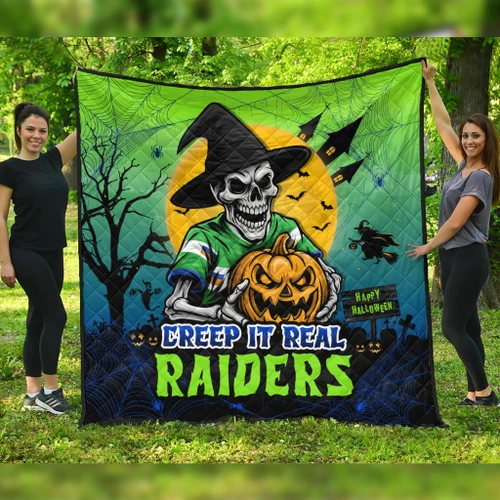 Canberra Raiders Quilt Creep It Real When Darkness Falls