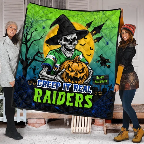 Canberra Raiders Quilt Creep It Real When Darkness Falls