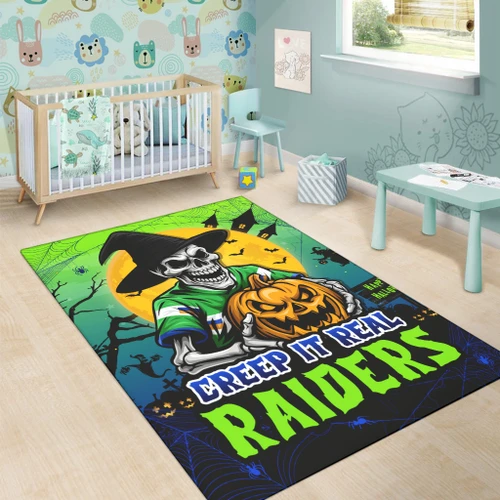 Canberra Raiders Area Rug Creep It Real When Darkness Falls