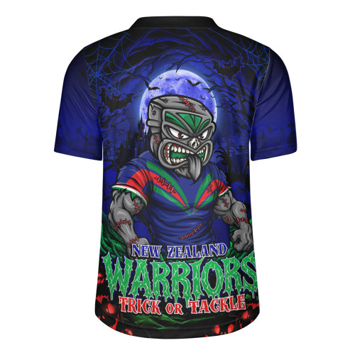 New Zealand Warriors Rugby Jersey Full Moon Monster Uprising Halloween Night