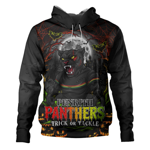 Penrith Panthers Hoodie Full Moon Monster Uprising Halloween Night