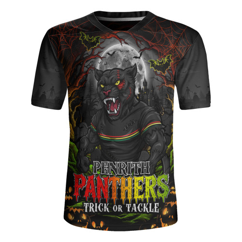Penrith Panthers Rugby Jersey Full Moon Monster Uprising Halloween Night