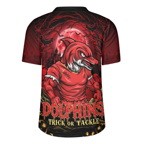 Redcliffe Dolphins Rugby Jersey Full Moon Monster Uprising Halloween Night