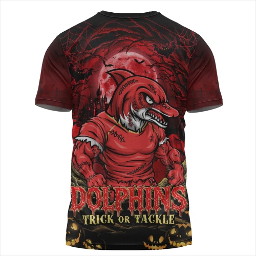 Redcliffe Dolphins T-Shirt Full Moon Monster Uprising Halloween Night