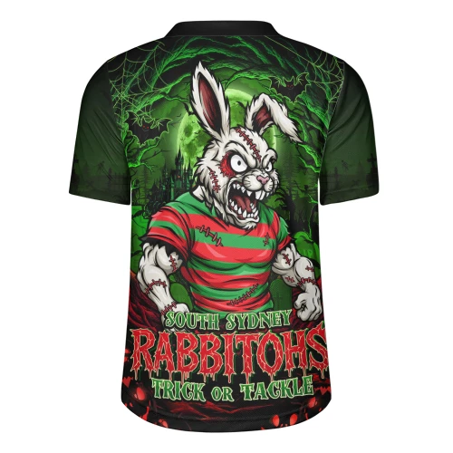South Sydney Rabbitohs Rugby Jersey Full Moon Monster Uprising Halloween Night